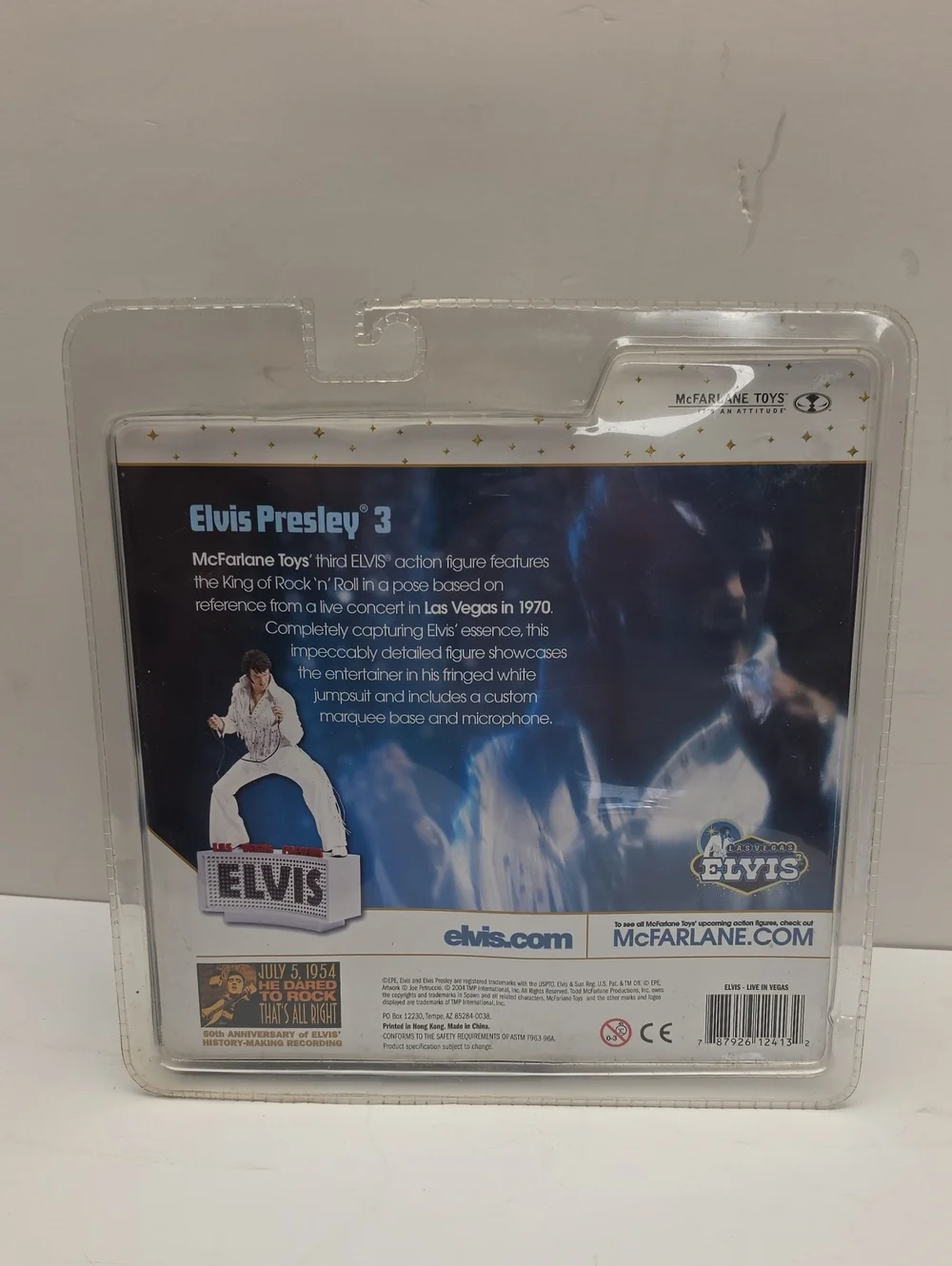Elvis Las Vegas Action Figure White Jumpsuit Mcfalane Toys